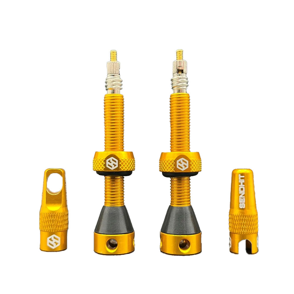 Sendhit Tubeless Valve Kit - Yellow - 44mm