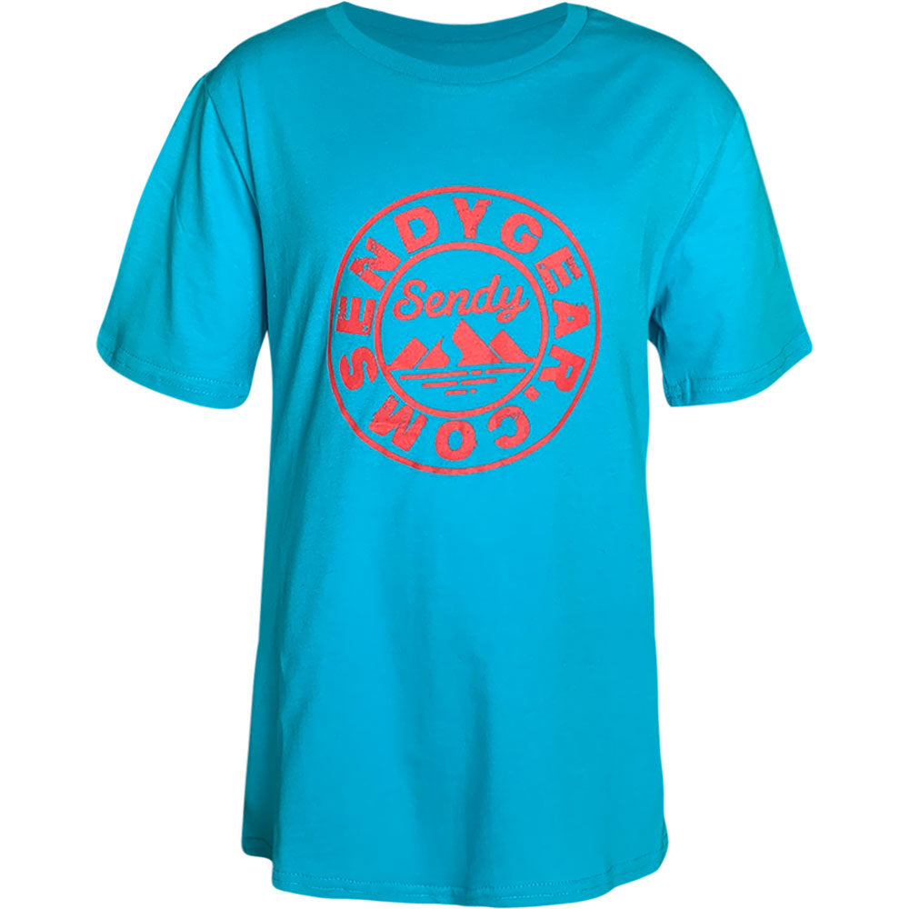 Sendy Circle Youth T-Shirt - Youth L - Blue
