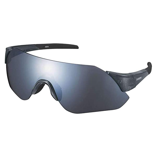 Shimano CE-Aerolite Sunglasses - One Size Fits Most - Transparent Silver Smoke Silver Mirror Lens