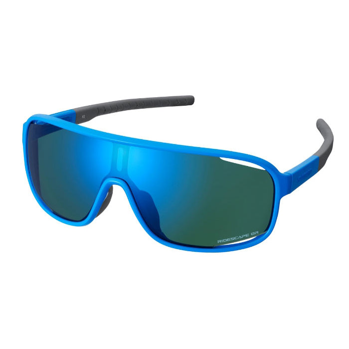 Shimano CE-Technium Sunglasses - One Size Fits Most - Blue Ridescape Gravel Lens