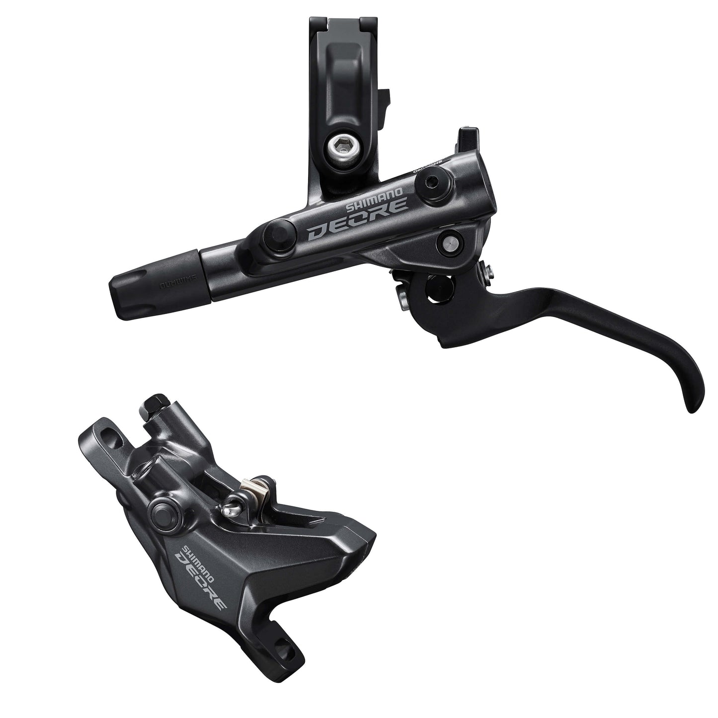 Shimano Deore BR-M6100 Disc Brake With 2 Piston Caliper - Rear - Left Lever - Black