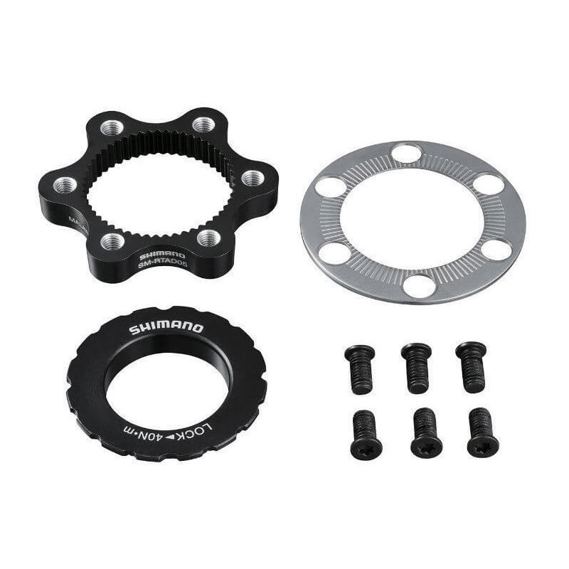 Shimano SM-RTAD CentreLock to 6 Bolt Rotor Adaptor - Centrelock To 6 Bolt Adaptor - Black