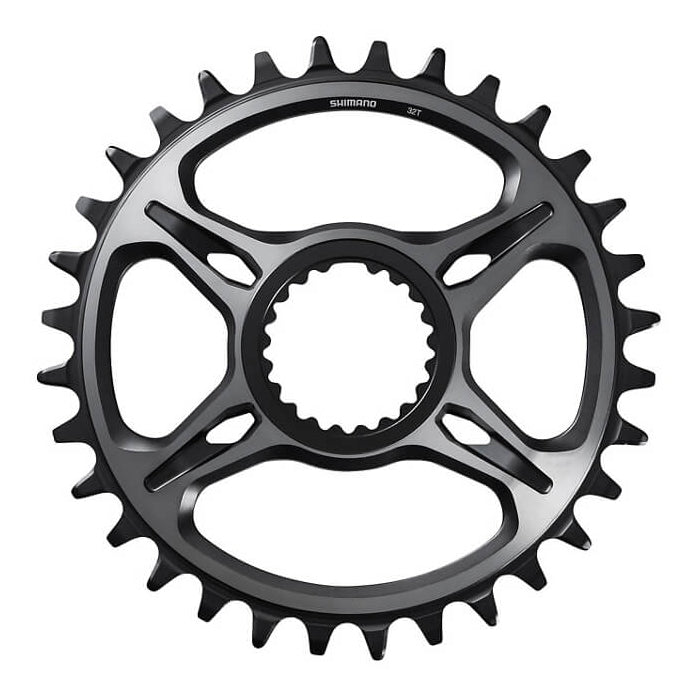 Shimano XTR SM-CRM95 Direct Mount Chainring - Shimano Direct Mount - 52mm Chainline - Round - Black - Silver - 32T