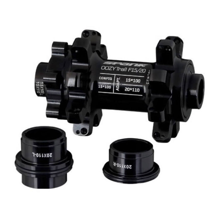 Spank Oozy Trail Straight Pull 6 Bolt Disc Front Hub - Black - 15x100mm-20x110mm - 6 Bolt - Front - 32 Hole