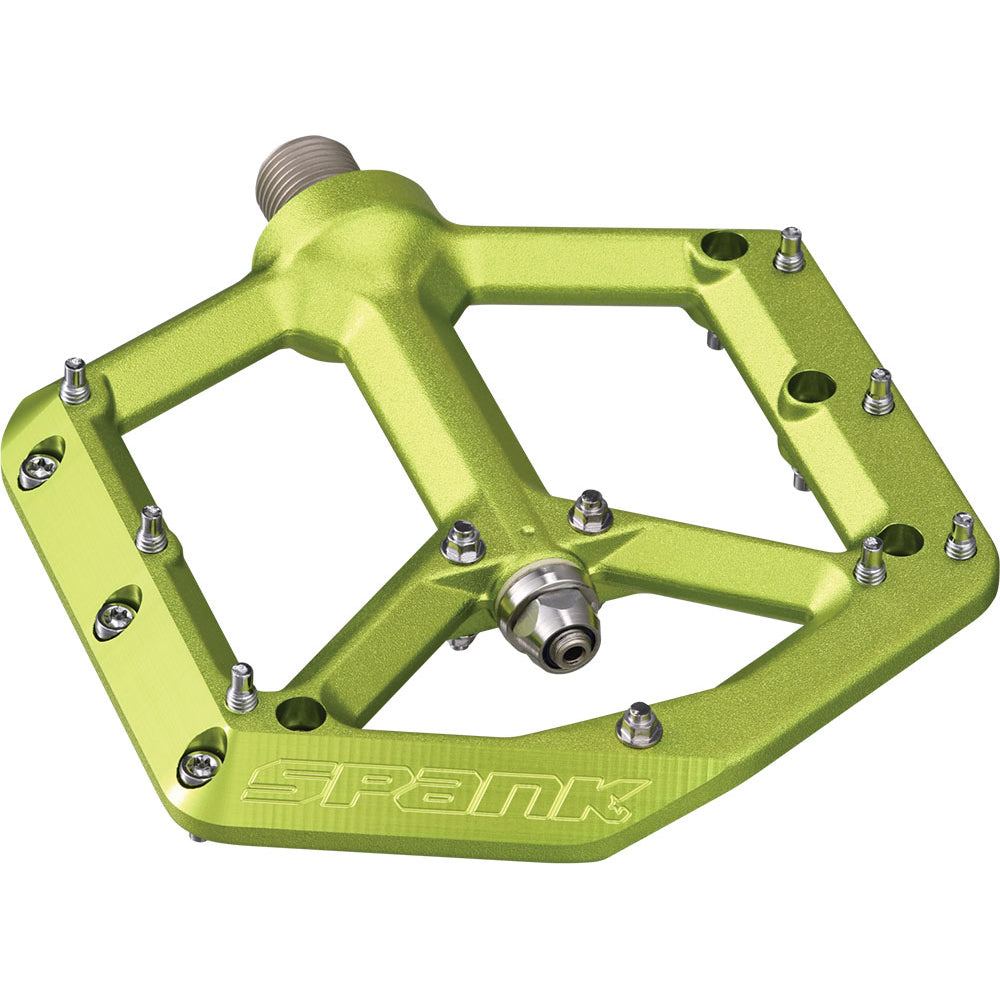 Spank Spike Flat Pedals - Green - V2