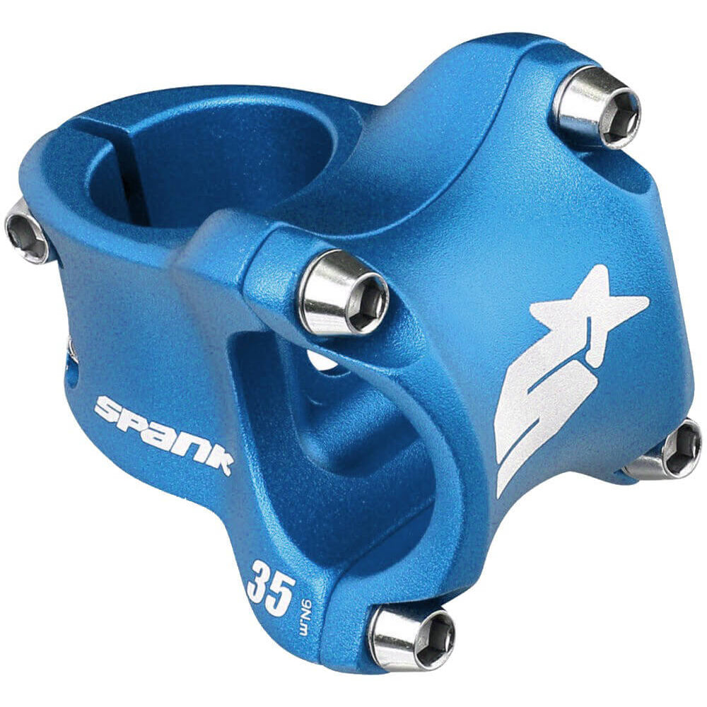 Spank Spike Race 2 Stem - Blue - 31.8mm - 35mm x 0 Degree - 1 1-8th Inch