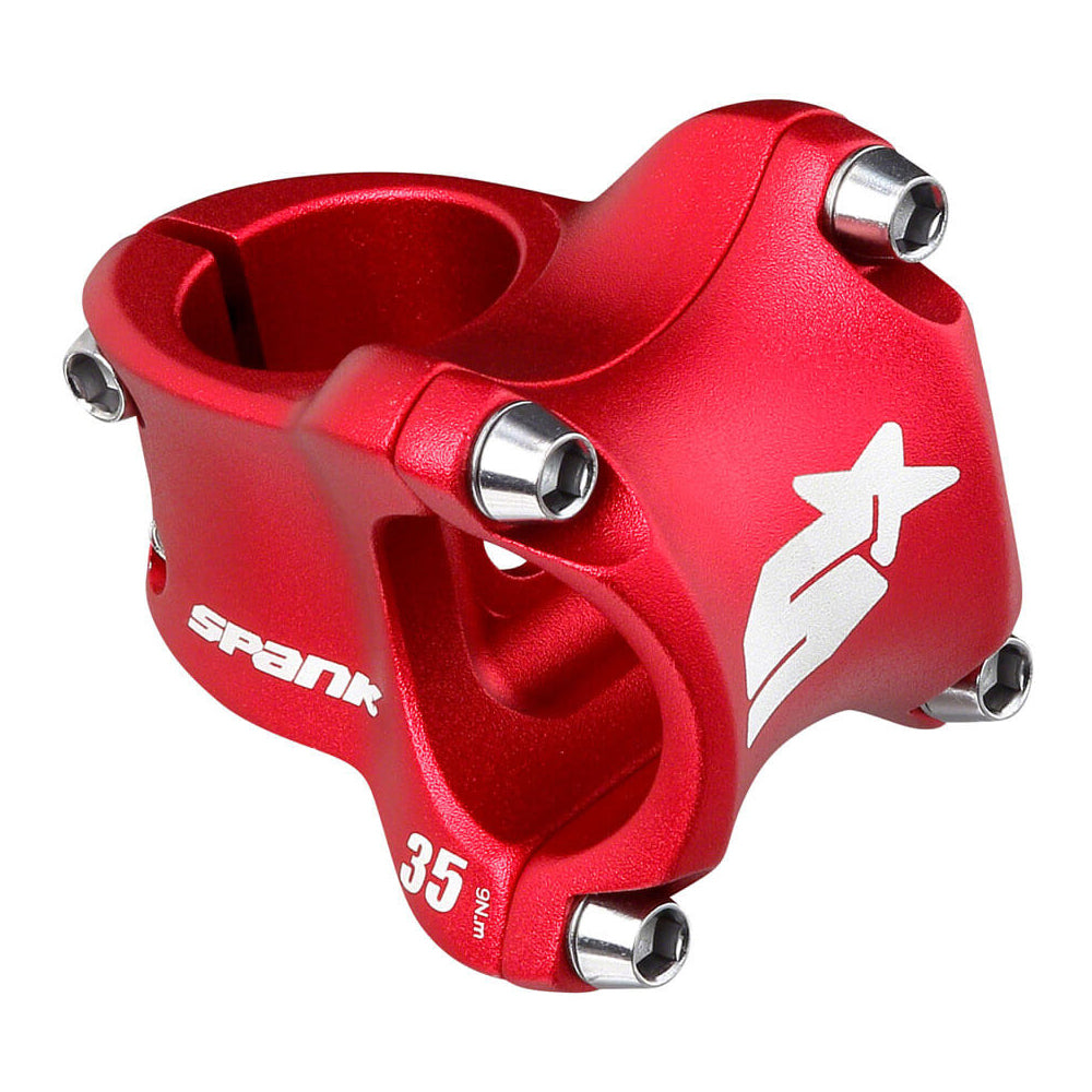 Spank Spike Race 2 Stem - Red - 31.8mm - 35mm x 0 Degree - 1 1-8th Inch