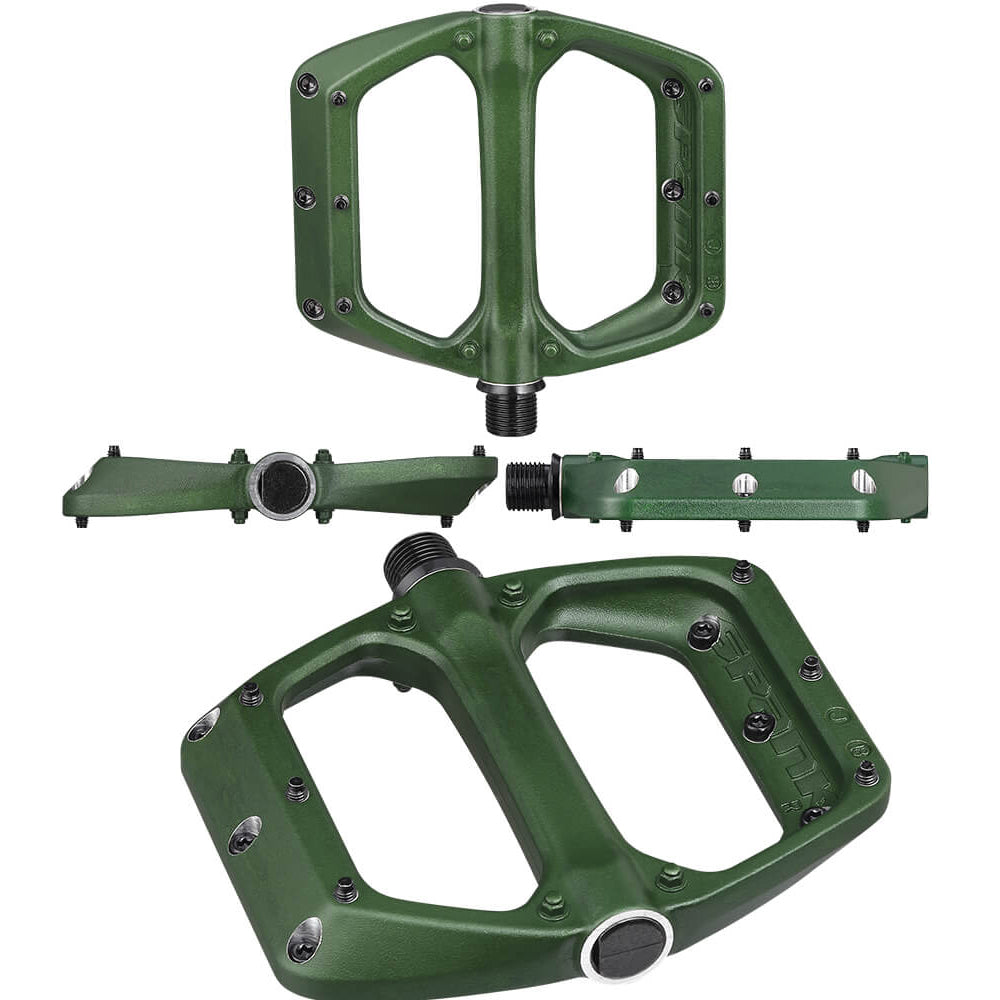 Spank Spoon DC Alloy Pedals - Green