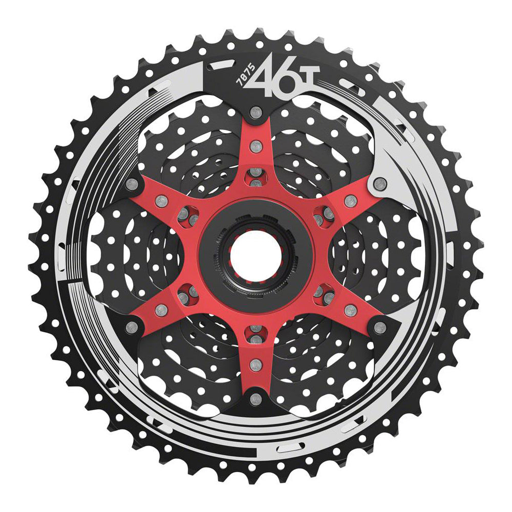 SunRace CSMX9X 11 Speed Cassette - XD Driver - Black - Red - 10-46T - 11 Speed