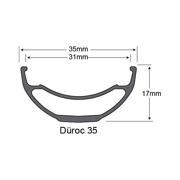 Sun Ringle Duroc 35 Rim - Black - Grey - 32 Hole - 29 Inch