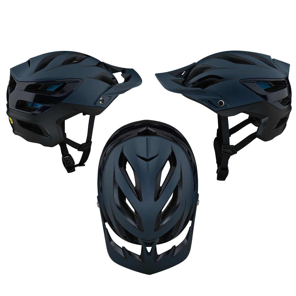 TLD A3 MIPS Helmet - XS-S - Uno Slate Blue - AS-NZS 2063-2008 Standard