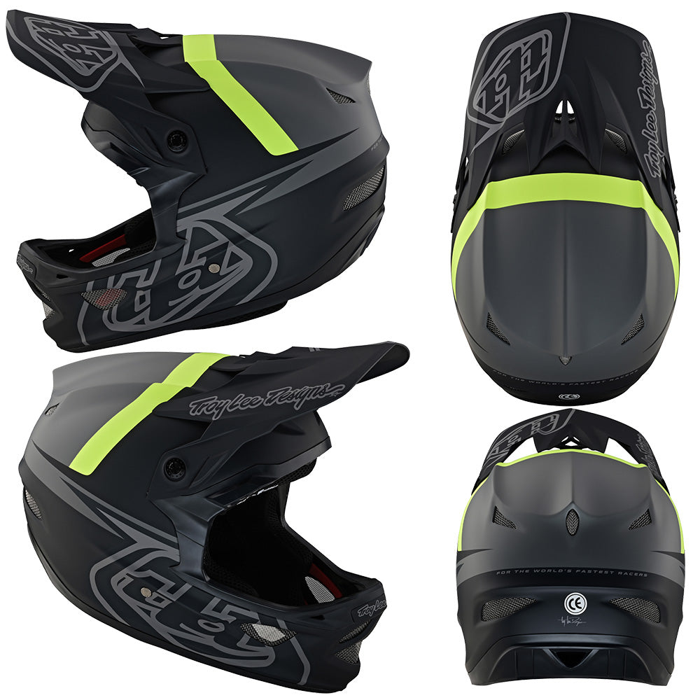 TLD D3 Fiberlite Helmet - XL - Slant Grey