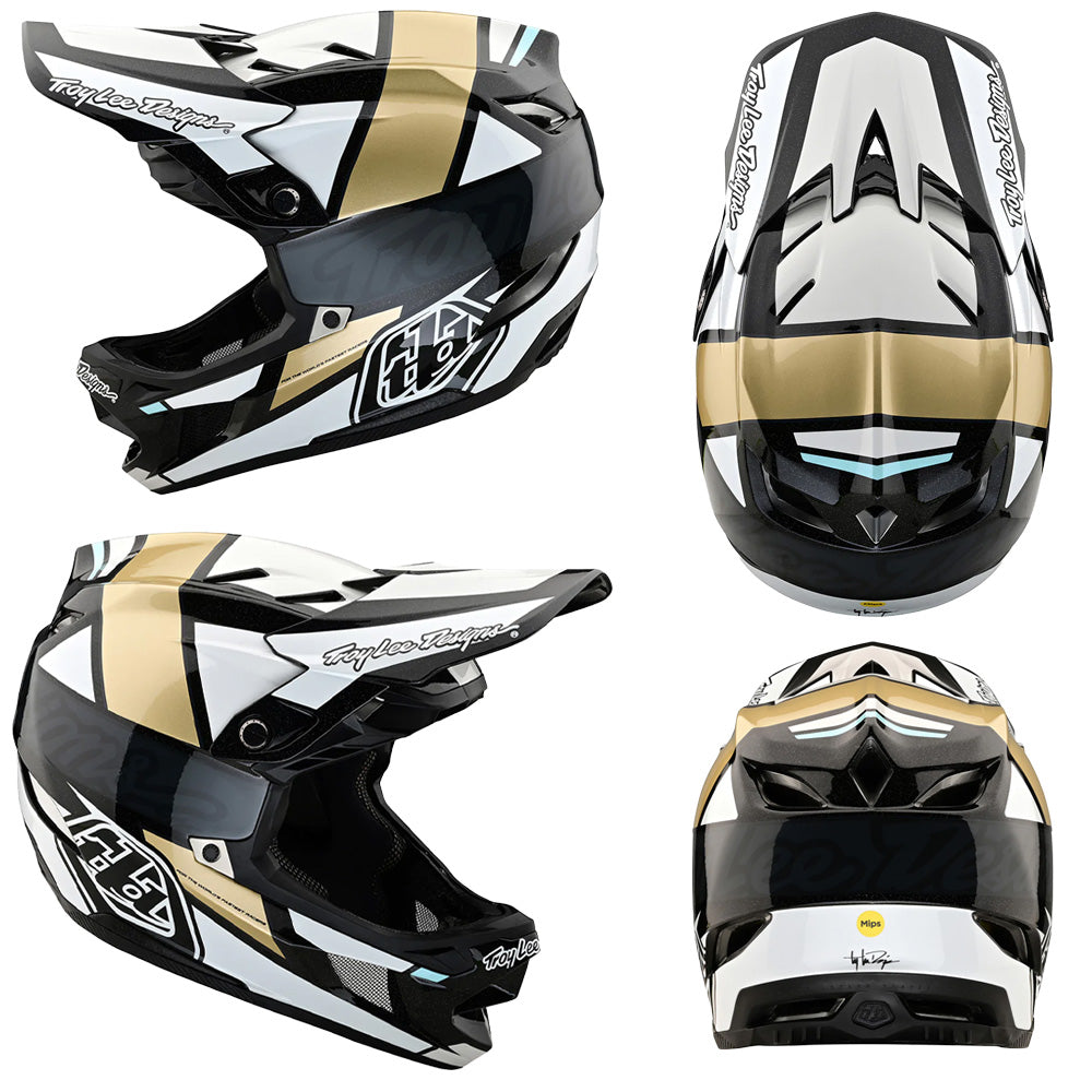 TLD D4 Carbon MIPS Helmet - XL-2XL - Team Gold