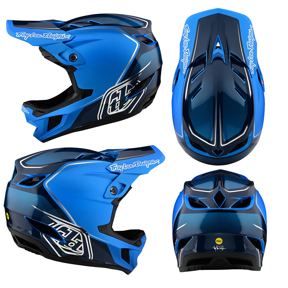 TLD D4 Composite MIPS Helmet - M-L - Shadow Blue