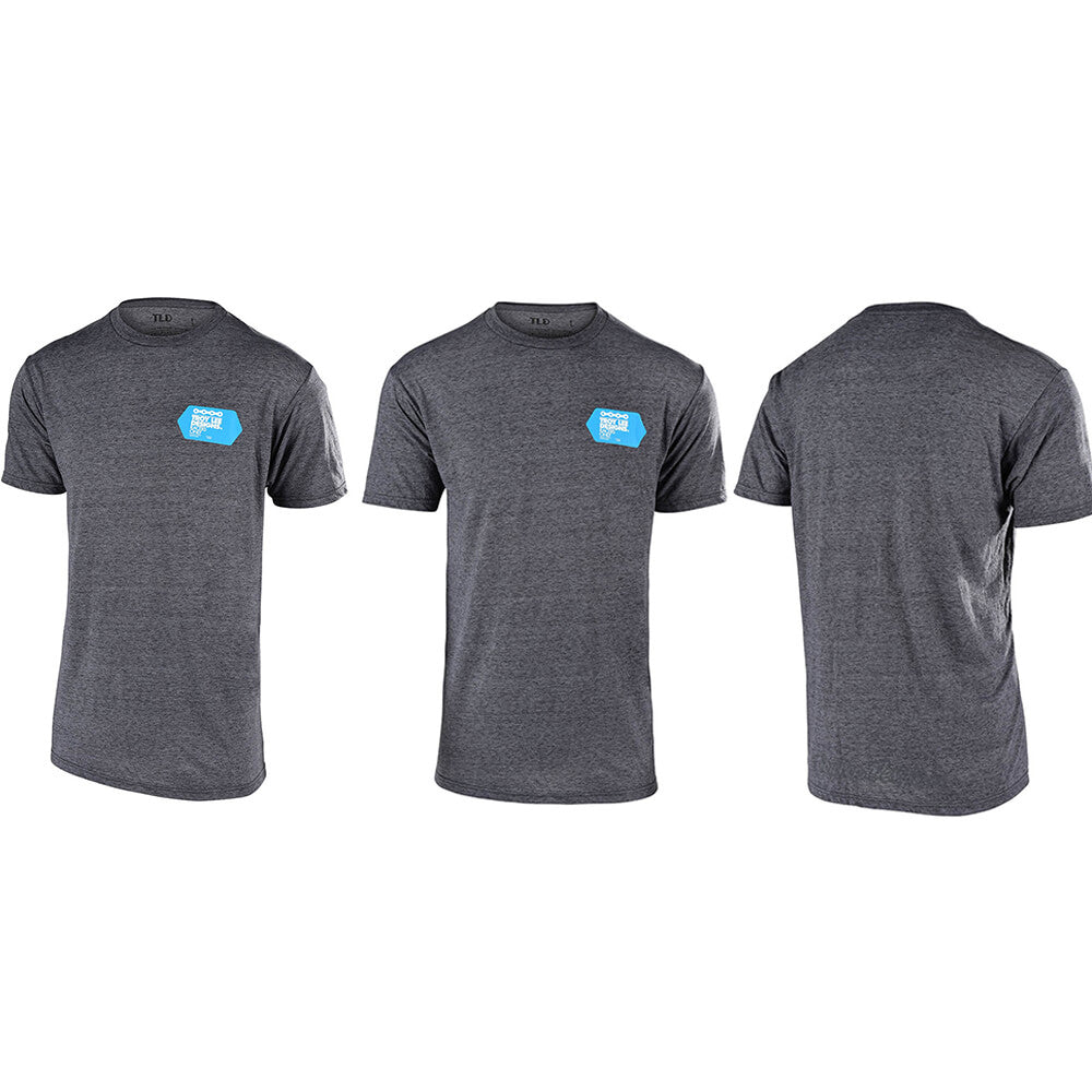 TLD Flowline Short Sleeve Jersey - M - Chain Gang Salt and Pepper