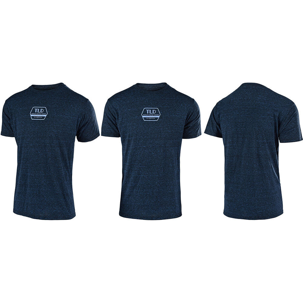 TLD Flowline Short Sleeve Jersey - S - Factory Midnight Blue
