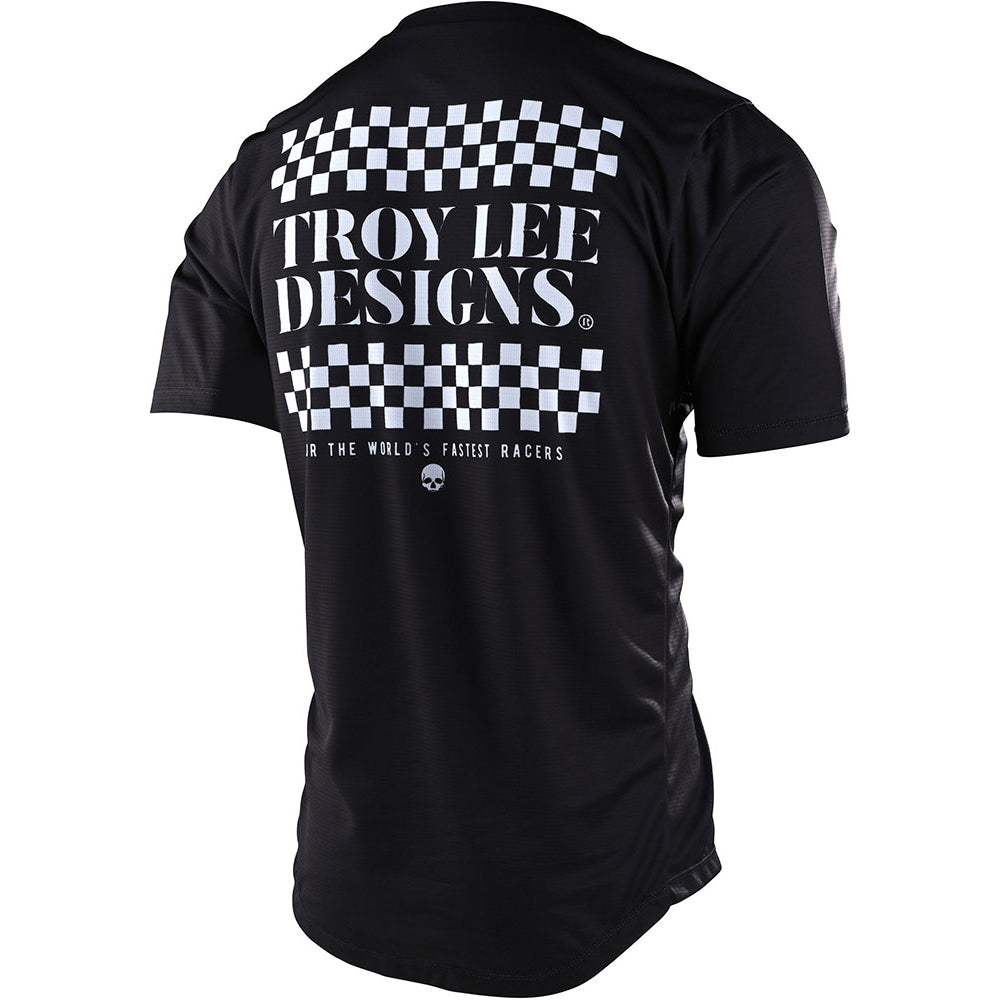 TLD Flowline Short Sleeve Jersey - L - Service Black