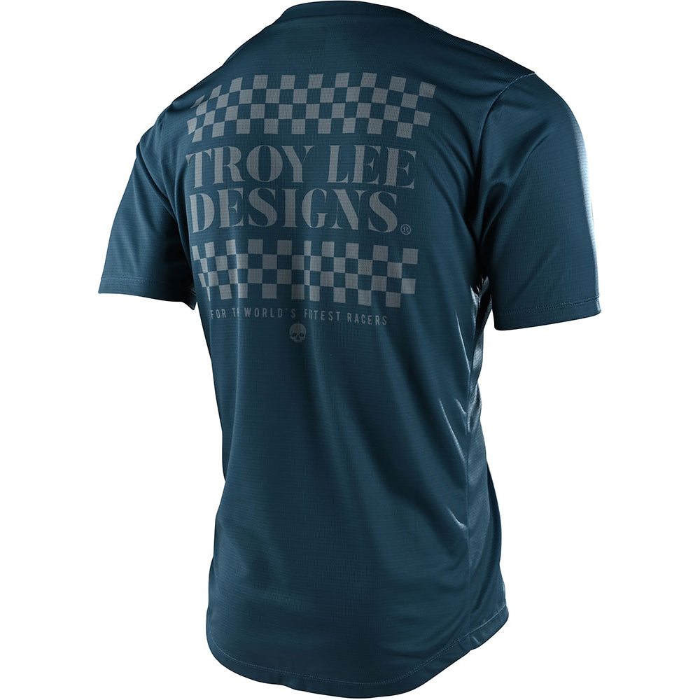 TLD Flowline Short Sleeve Jersey - XL - Service Light Marine
