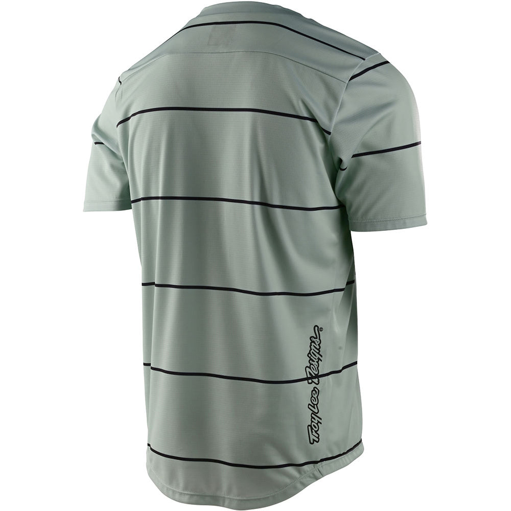 TLD Flowline Youth Short Sleeve Jersey - Youth S - Smoke Green