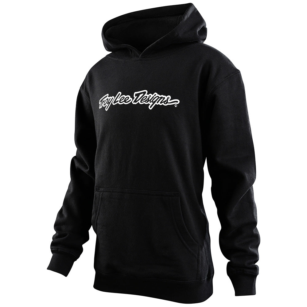 TLD Signature Youth Pullover Hoodie - Youth M - Black