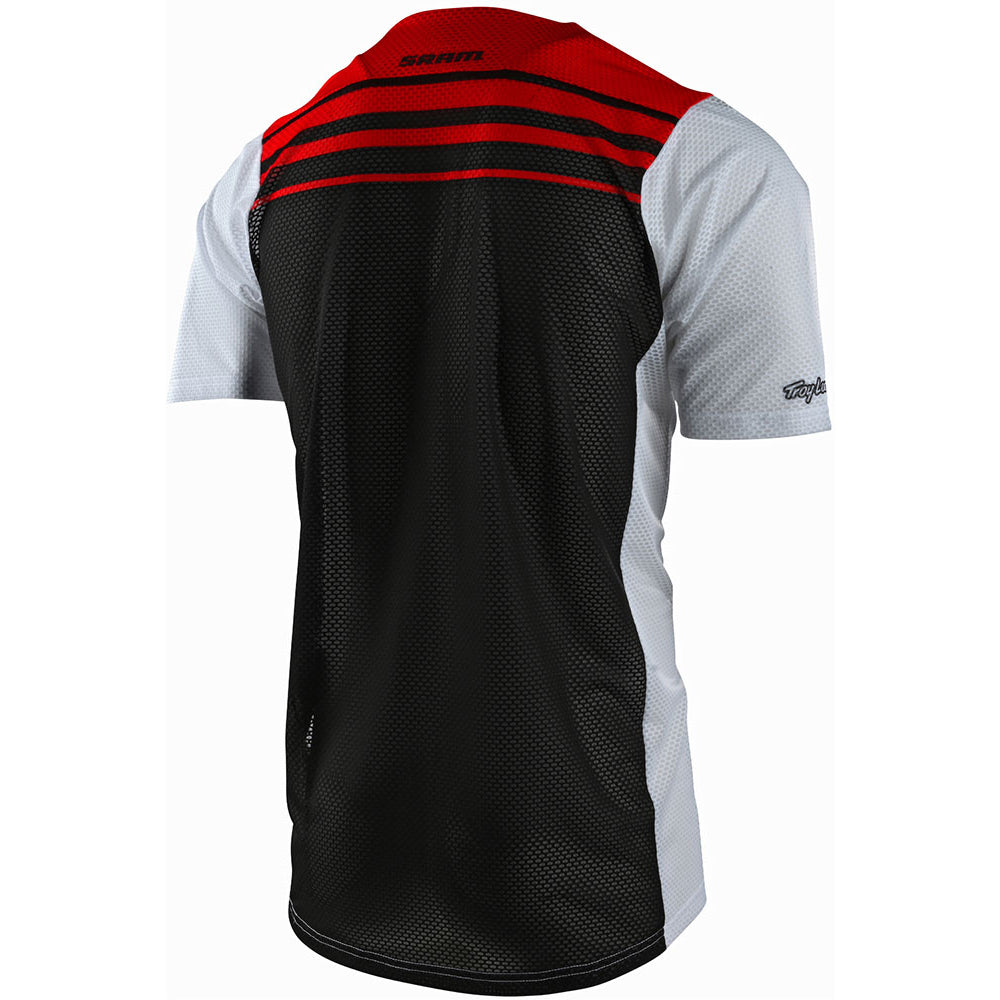 TLD Skyline Air Short Sleeve Jersey - M - Formula SRAM Red - White