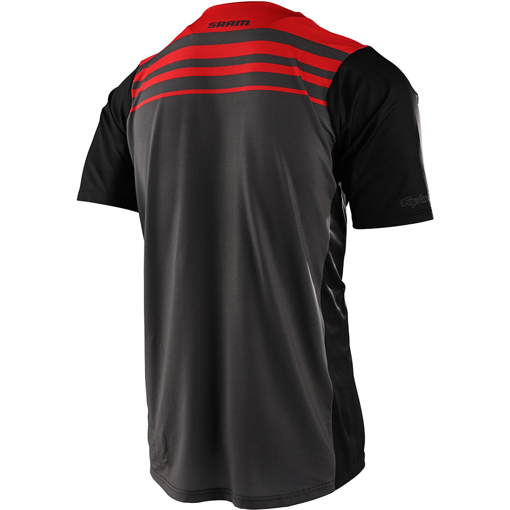 TLD Skyline Short Sleeve Jersey - L - Formula SRAM Red - Black