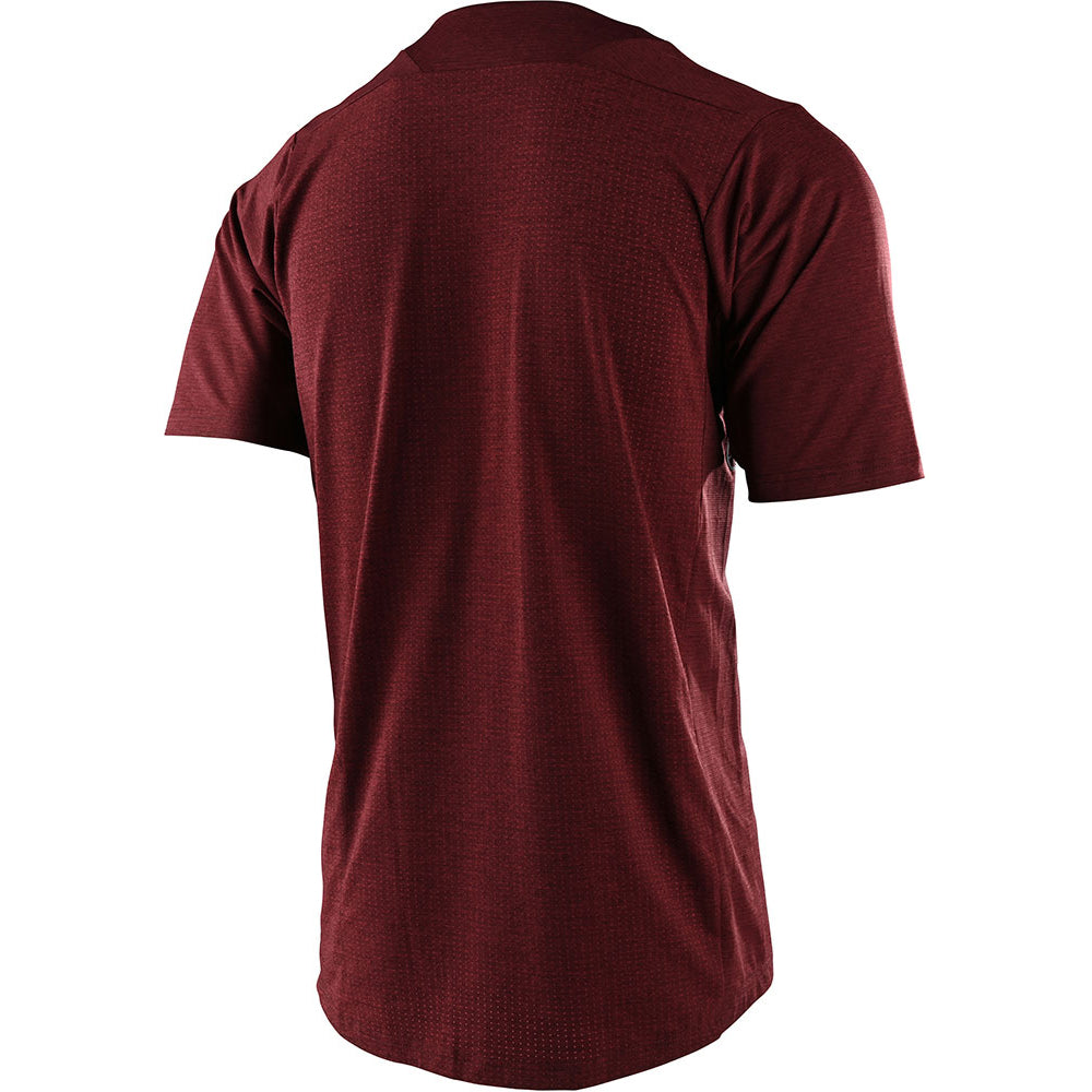 TLD Skyline Short Sleeve Jersey - S - Heather Brick