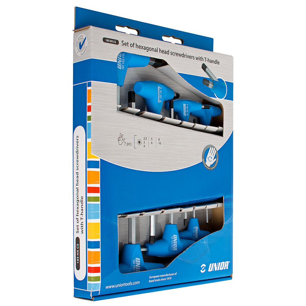 Unior T-Handle Hex Key Box Set