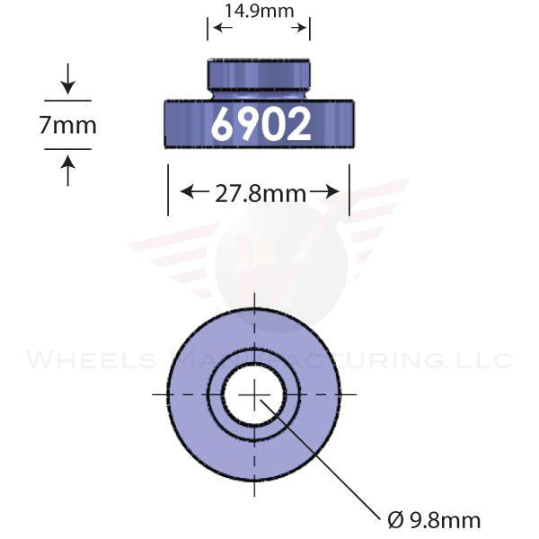 Wheels Manufacturing Open Bore Adapter - 6902