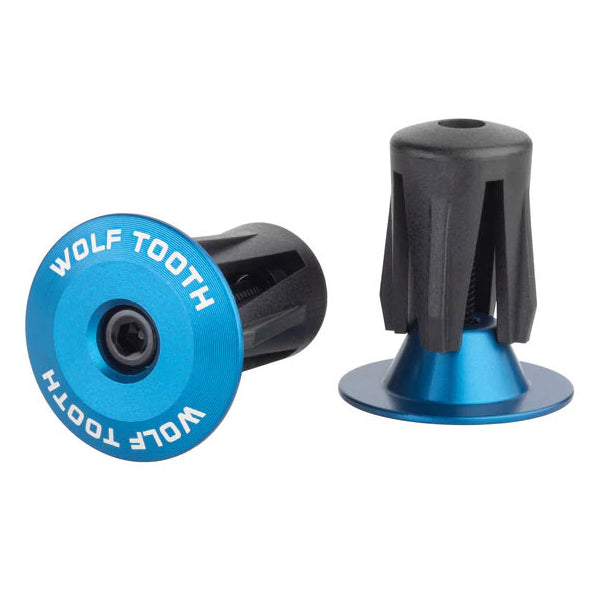 Wolf Tooth Alloy Bar End Plugs - Blue
