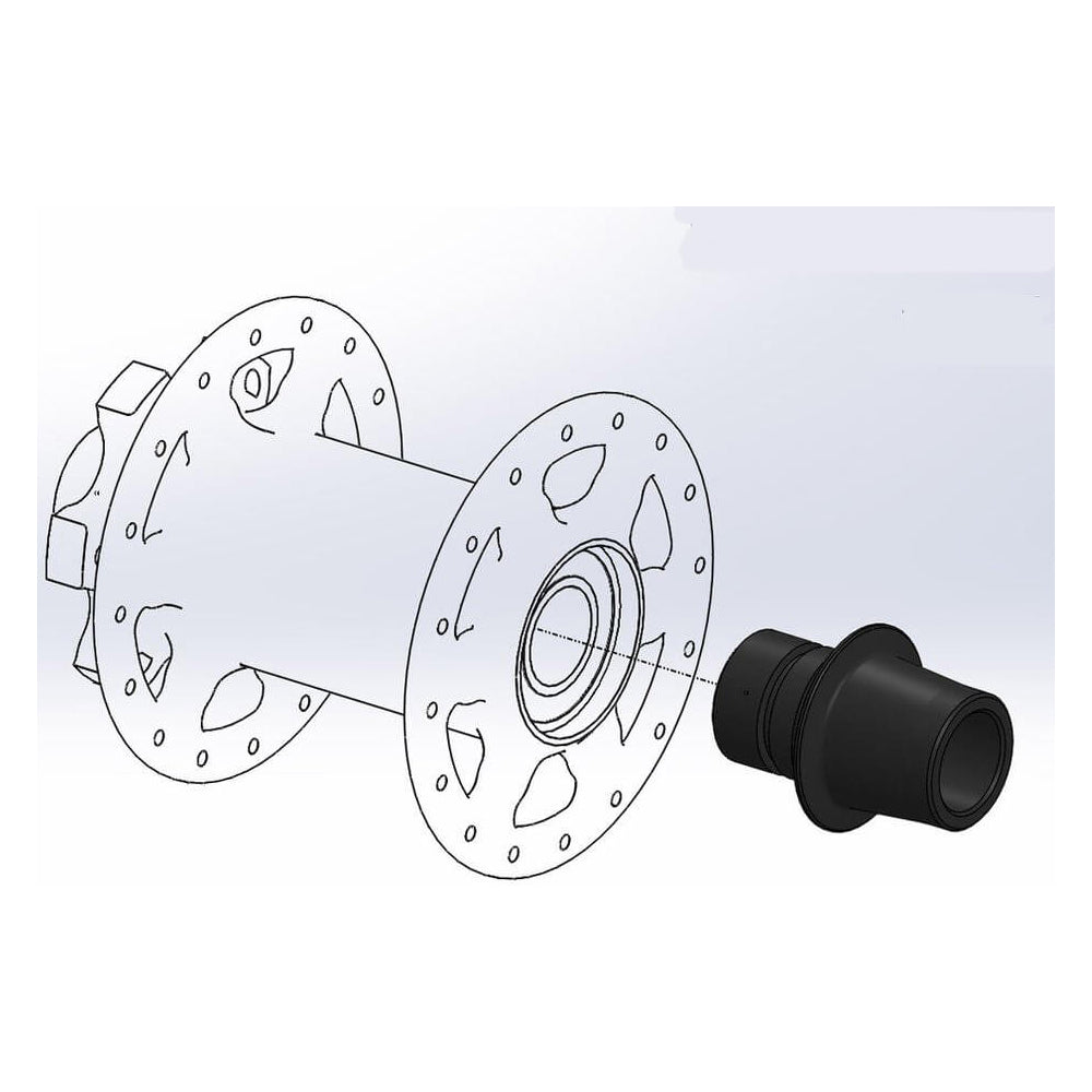 Wolf Tooth Boostinator Hub Adaptors - HF - Front