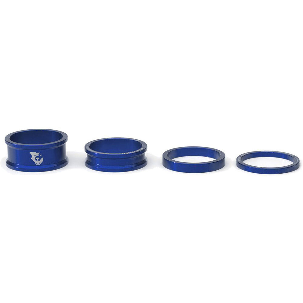 Wolf Tooth Precision Headset Spacers - Blue - 3-5-10-15mm Kit