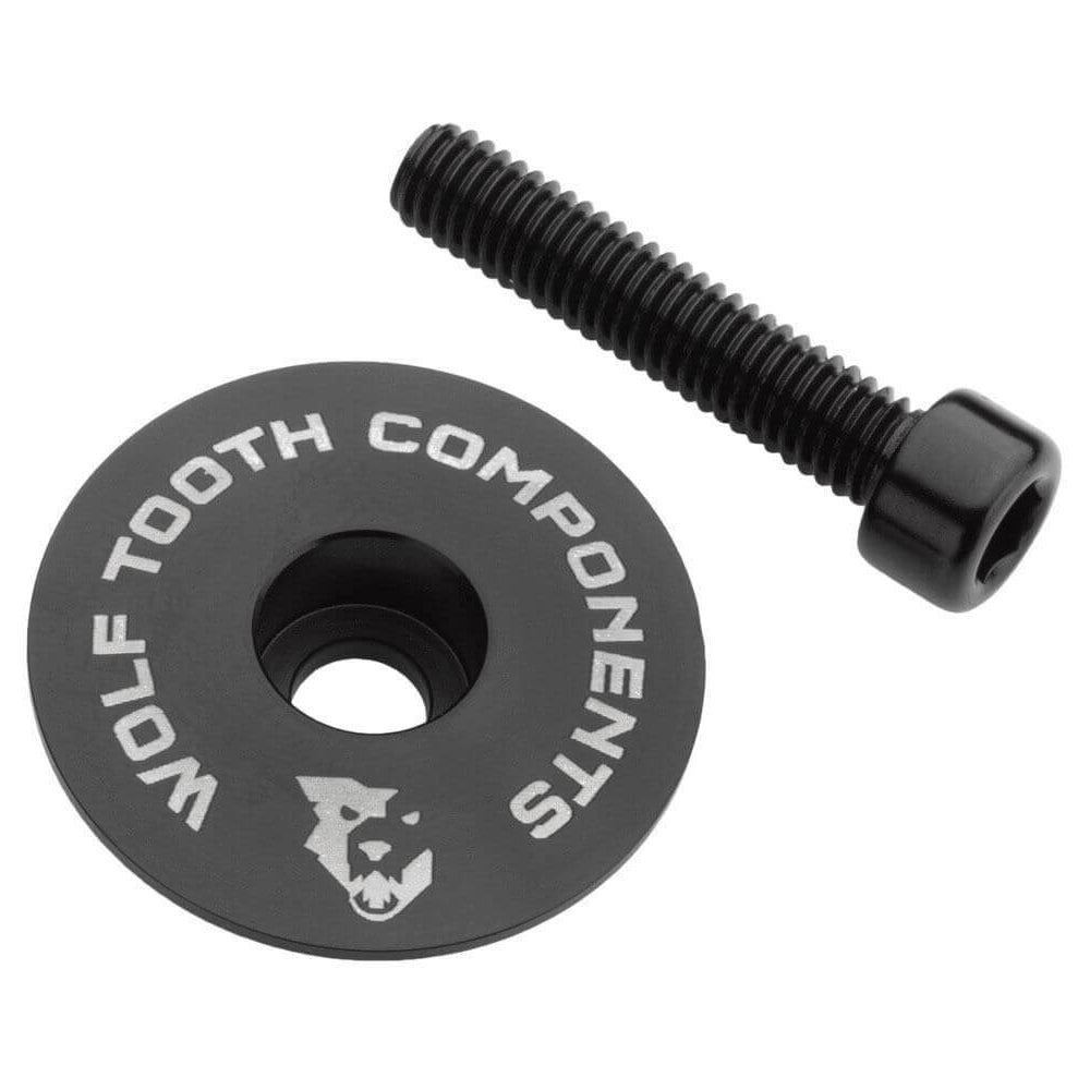 Wolf Tooth Ultralight Top Cap - Black - 1 1-8 Inch