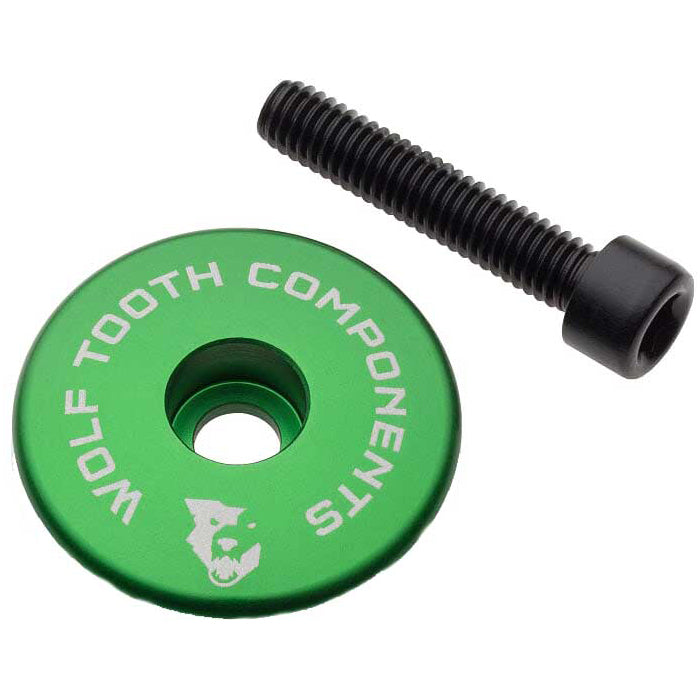 Wolf Tooth Ultralight Top Cap - Green - 1 1-8 Inch