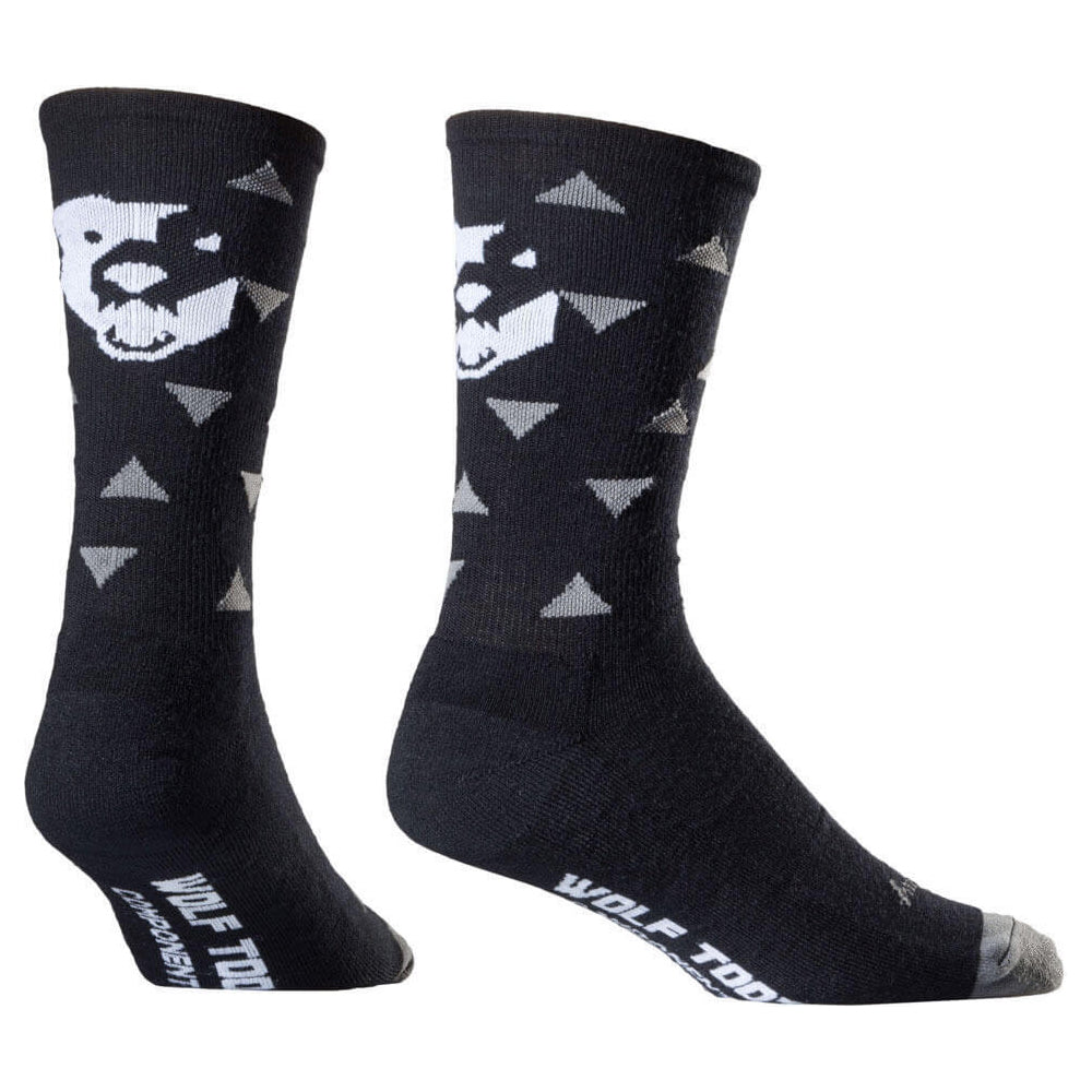 Wolf Tooth Wooligan Triangle Socks - L-XL - Black