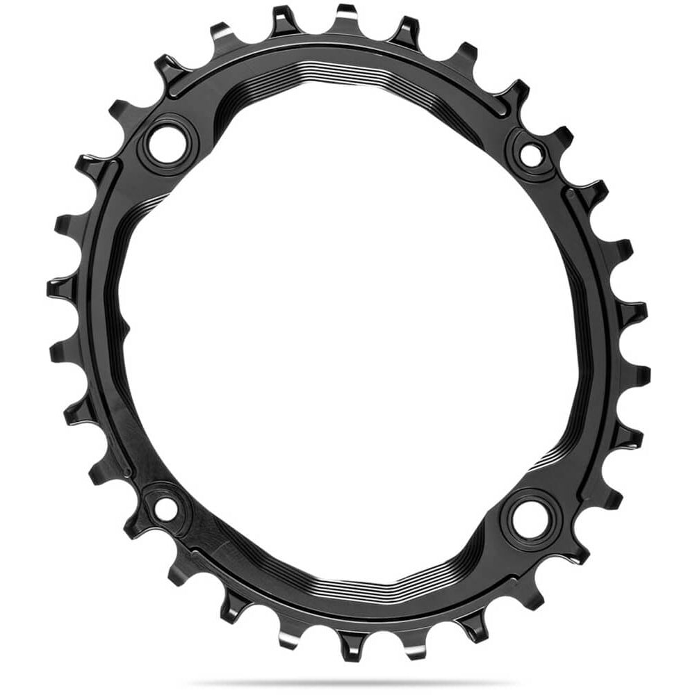 absoluteBLACK 4 Bolt Narrow Wide Chainring - 104 BCD - Oval - Black - 9-12 Speed - 34T