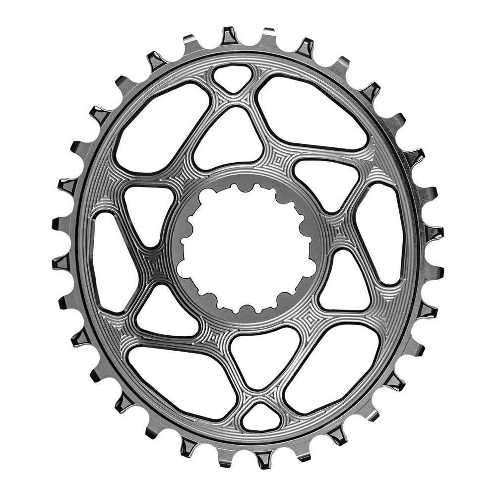 absoluteBLACK Direct Mount Narrow Wide Chainring - SRAM Direct Mount - 3mm Boost - Oval - Titanium - 9-12 Speed - 34T