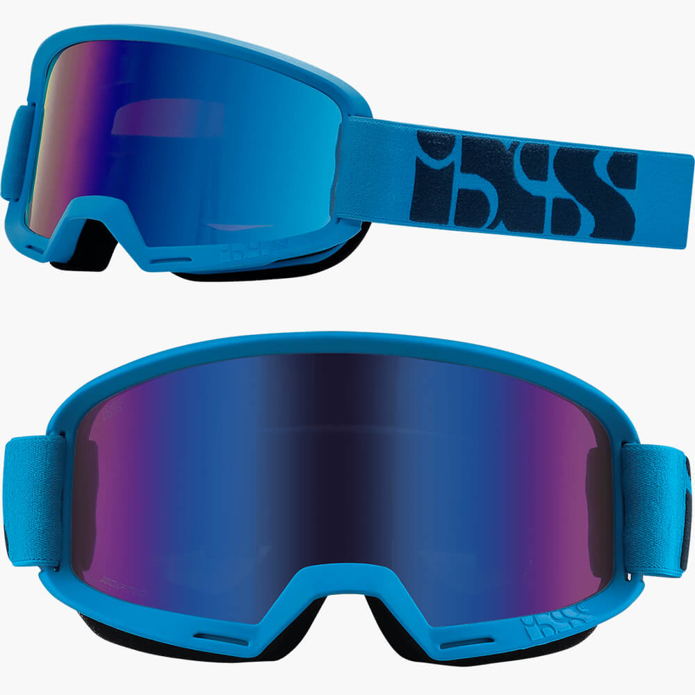 iXS Hack Goggles - Racing Blue - Mirror Cobalt Lens