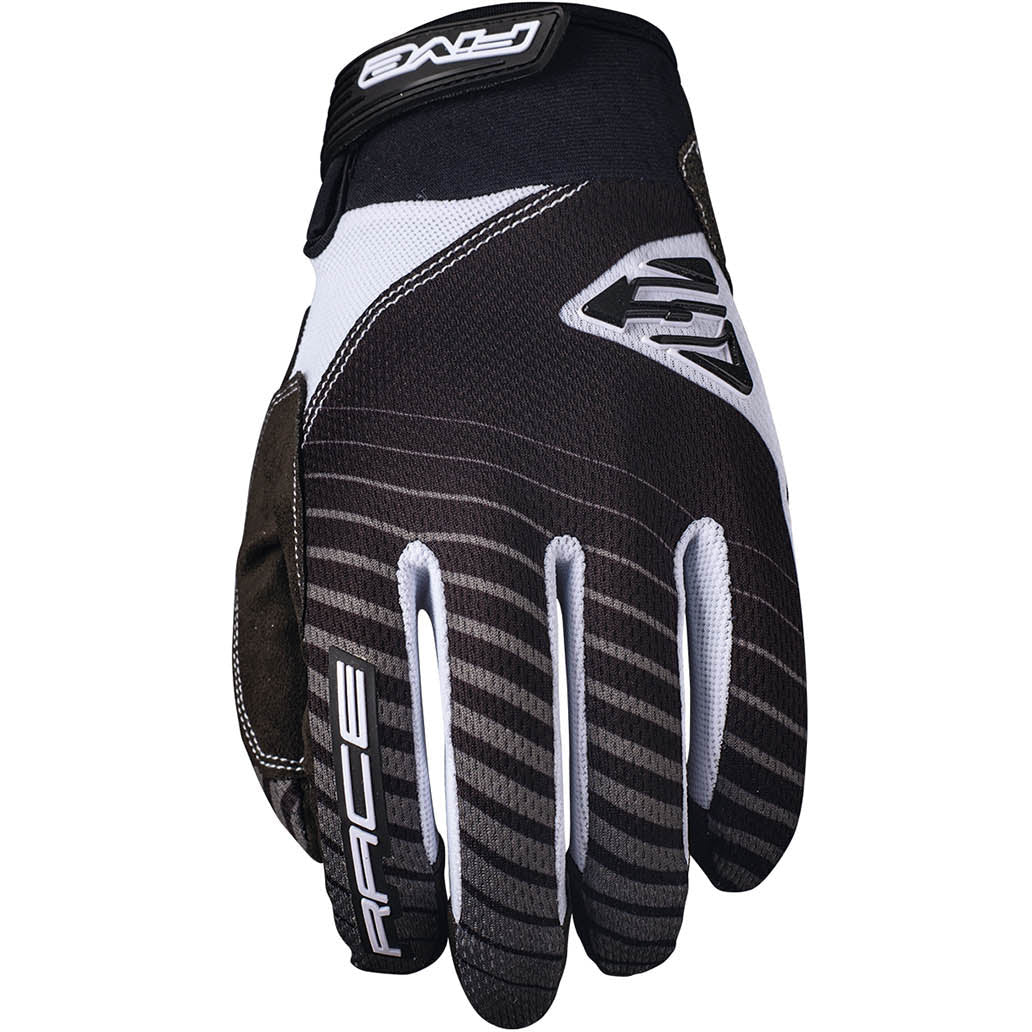 Five Gloves Race BMX Gloves - S - Black - White