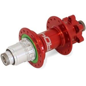 Hope Pro 4 Straight Pull Rear 6 Bolt Disc Hub - 12x142mm - 32 Hole - XD Driver - Red
