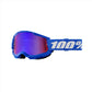 100 Percent Strata 2 Goggles - One Size Fits Most - Blue - Mirror Red-Blue Lens