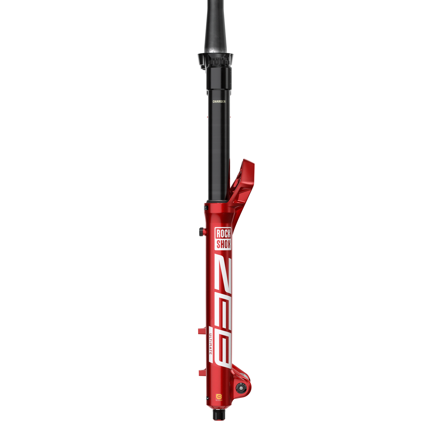 Rockshox Zeb Ultimate Charger 3.1 RC2 Fork - 27.5 Inch - 1 1/8th - 1.5 Inch Tapered - 15x110mm Boost - 160mm Travel - 44mm - Charger 3.1 RC2 W/Buttercups - Electric Red