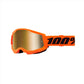 100 Percent Strata 2 Goggles - One Size Fits Most - Neon Orange - Mirror Gold Lens