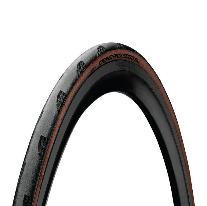 Continental GP5000 S Tyre - 700c - 28c - Yes - Black Chili - Vectran Breaker - Medium - Medium Duty Protection - Folding - Tan