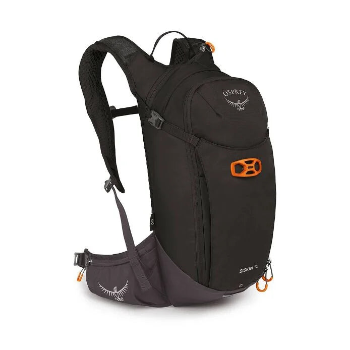 Osprey Siskin 12 Backpack with Reservoir - Black - 12L Pack - 2.5L Bladder