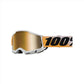 100 Percent Accuri 2 Goggles - One Size Fits Most - Shiv - Mirror True Gold Lens