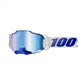 100 Percent Armega Goggles - One Size Fits Most - Blue - Mirror Blue Lens
