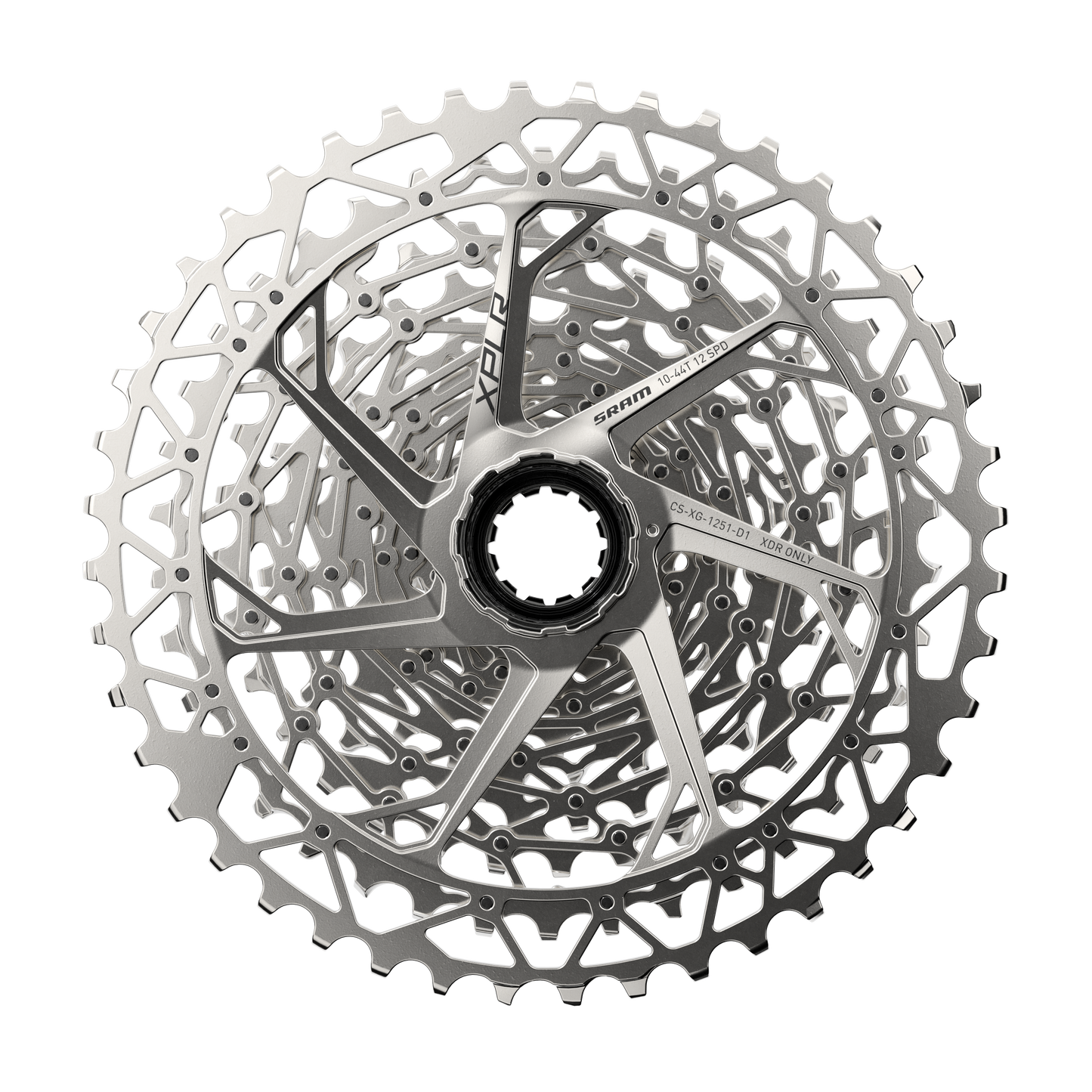 SRAM XPLR D1 XG-1251 12 Speed Cassette - 12 Speed - XDR Driver - 10-44T - Silver