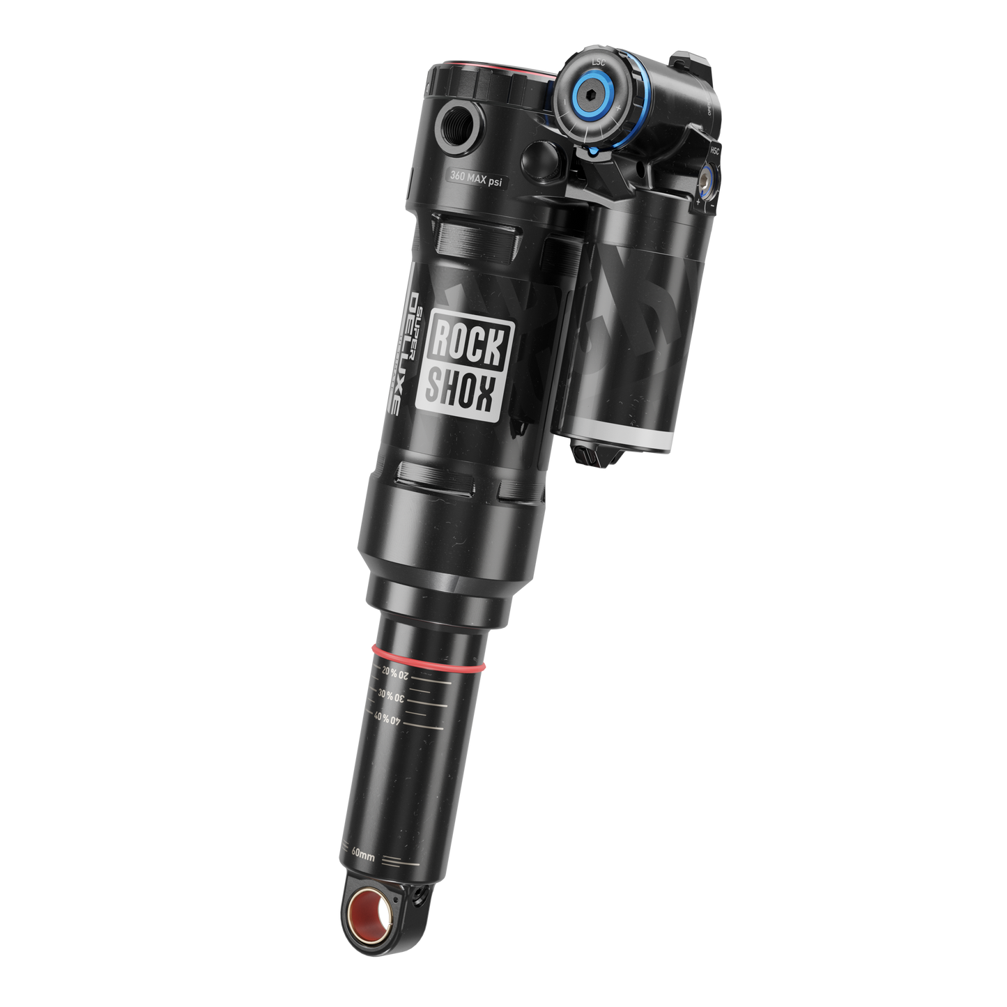 Rockshox Super Deluxe Ultimate RC2T C2 Shock - Trunnion Mount - 165X45mm (Metric) - DebonAir+ Linear Air Spring - Standard
