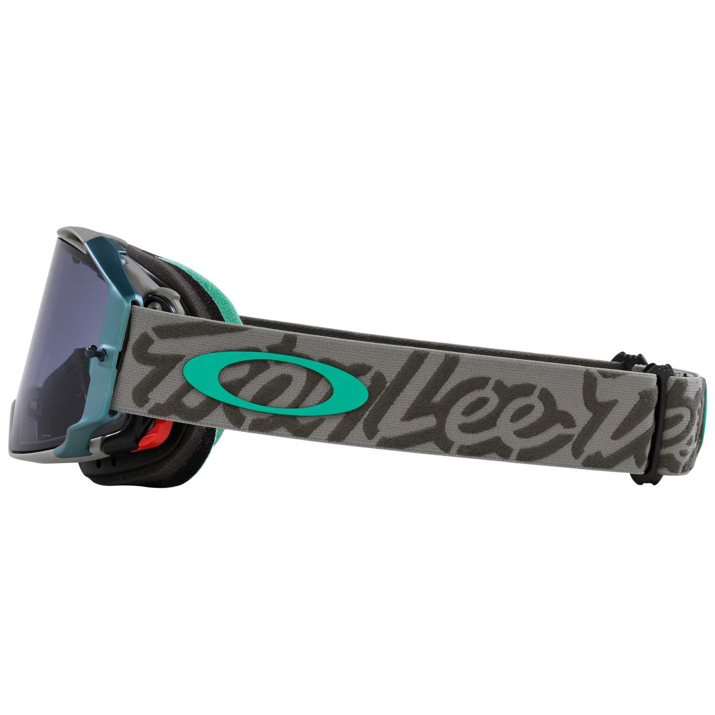 Oakley Airbrake MTB Goggles - One Size Fits Most - Troy Lee Designs Tactical Green - Light Grey Lens